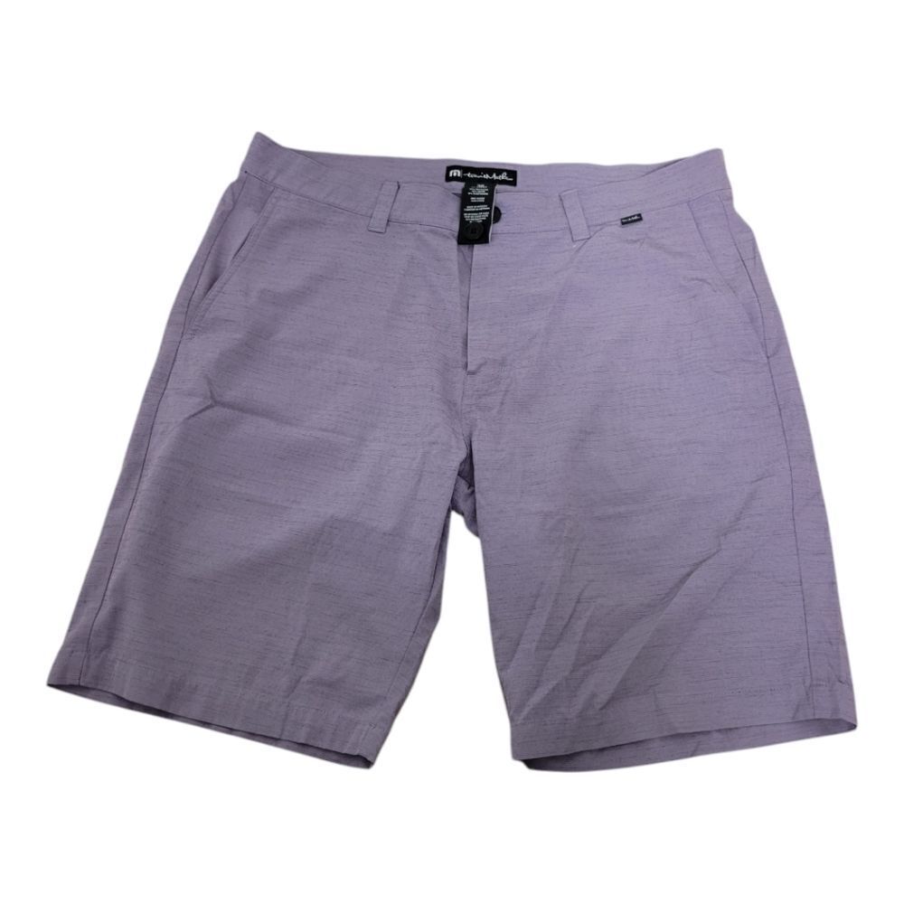 Travis Mathew Switchback Mulled Grape Hybrid Golf Shorts Size 36
